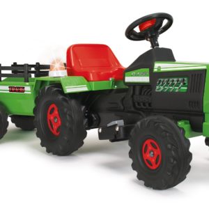 Injusa Accuvoertuig Tractor Met Aanhanger 6v 140 Cm Groen 227741.jpg